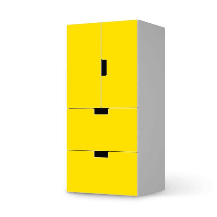 Möbelfolie IKEA Stuva / Malad - 2 Schubladen und 2 kleine Türen - Gelb Dark - CR117078