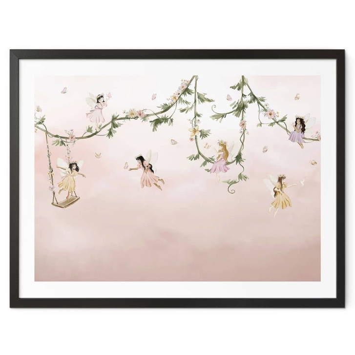 Poster Kleine Feen über rosa Wolken - Oliver Robins - WA409343