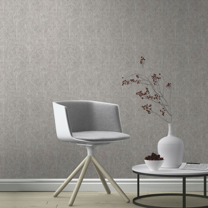 Rasch Vliestapete, Mustertapete Indian Style mittelgrau - WA410121