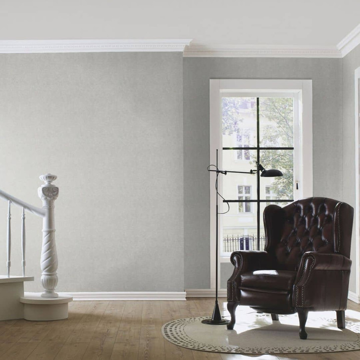 Rasch Vliestapete, Unitapete Welcome Home nebelgrau - WA410074