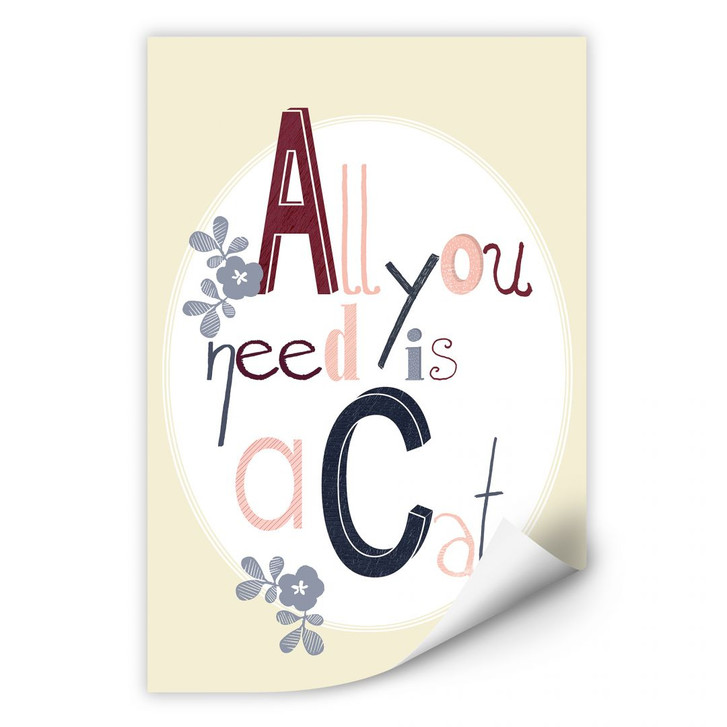 Wallprint Loske - All you need is a Cat - WA185946