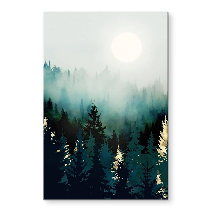 Acrylglasbild SpaceFrog Designs - Nebliger Wald - WA344593