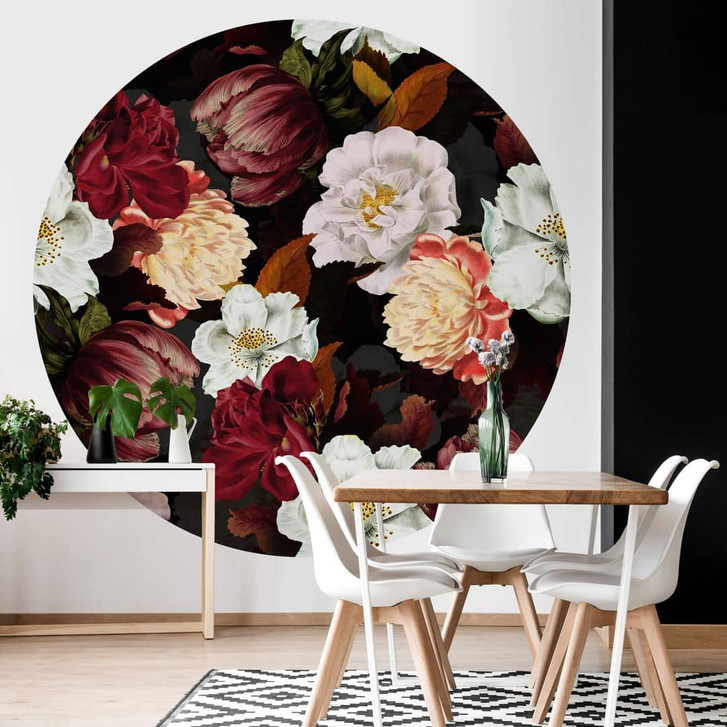 Fototapete UN Designs - Blumenarrangement - Rund - Selbstklebend/Vlies - WA320369