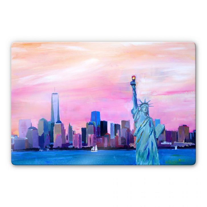 Glasbild Bleichner - Manhattan Skyline - WA121118