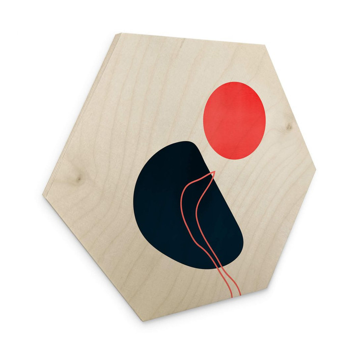 Hexagon - Holz Kubistika - Abstraktion - WA346171