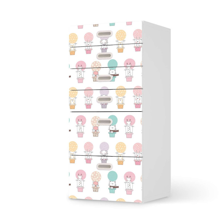 Klebefolie IKEA Stuva / Fritids Kommode - 6 Schubladen - Flying Animals - CR110185
