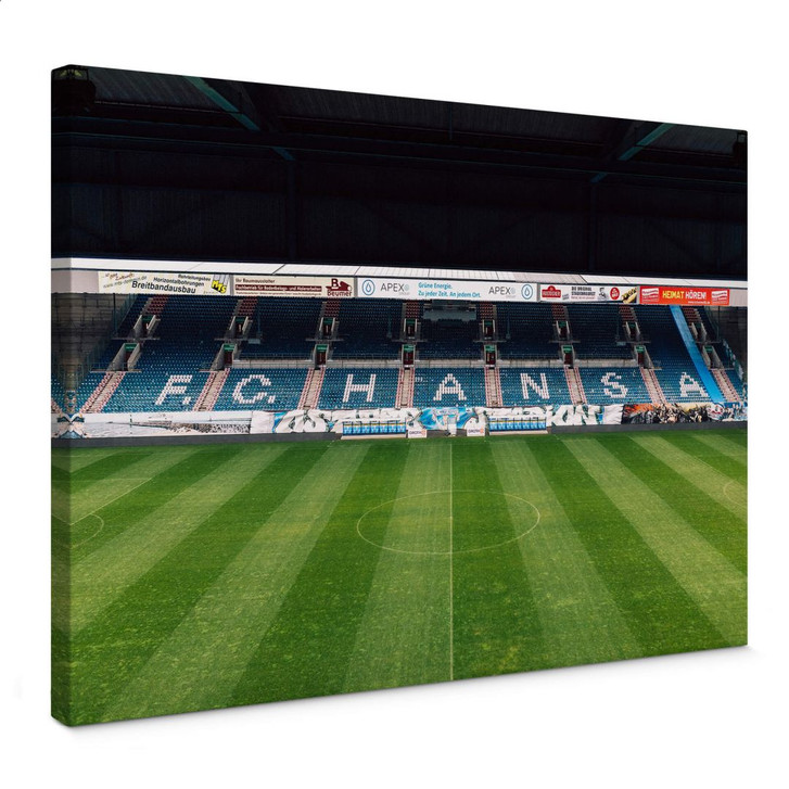 Leinwandbild FC Hansa Rostock Stadion Tribüne - 60x40cm - WA362581