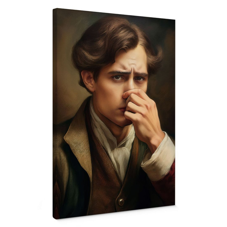 Leinwandbild Lustiges Toilettenmotiv im Retro-Look - WA433025