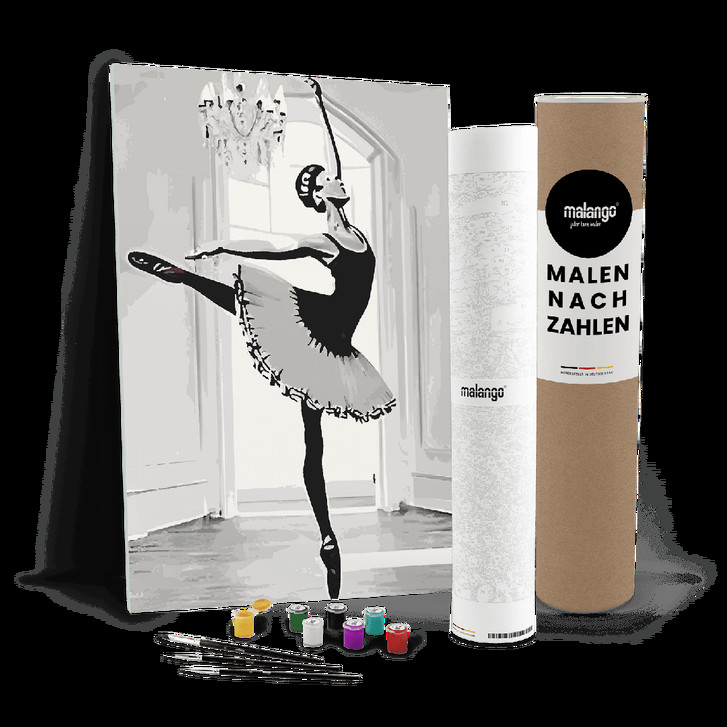 Malen nach Zahlen Leinwandbild - Ballerina Britney - WA447808