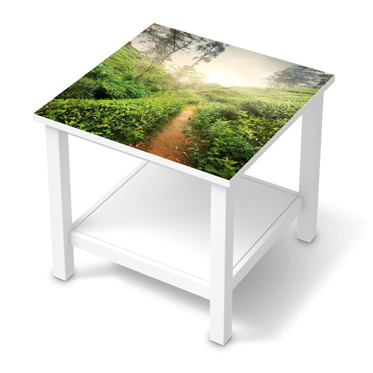 Möbel Klebefolie IKEA Hemnes Tisch 55x55cm - Green Tea Fields - CR113560