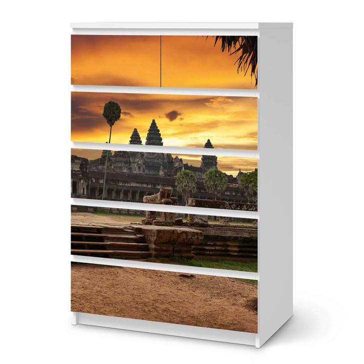 Möbel Klebefolie IKEA Malm Kommode 6 Schubladen (hoch) - Angkor Wat - CR113647