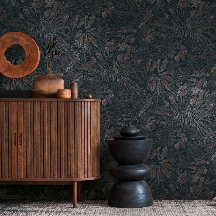 Wald-Tapete in Braun-Kupfer - Vliestapete mit Naturmotiv - WA397000