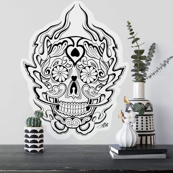 Wandsticker Miami Ink Mexikanische Totenmaske 1 - WA201631