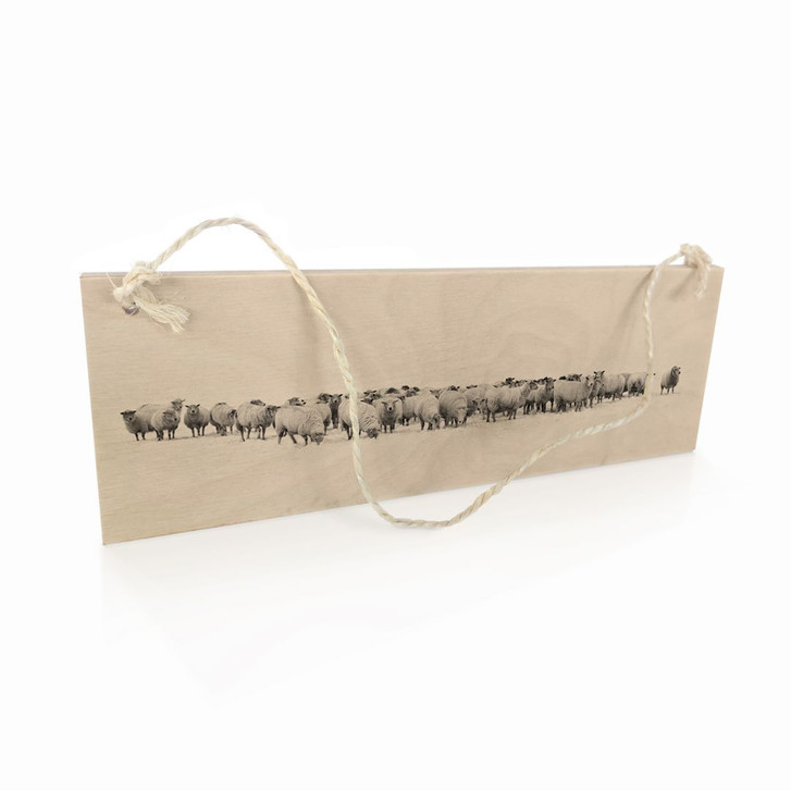 Holzschild Schafherde - WA300066