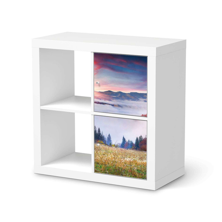 Klebefolie IKEA Expedit Regal 2 Türen (hoch) - Herbstwald - CR109380
