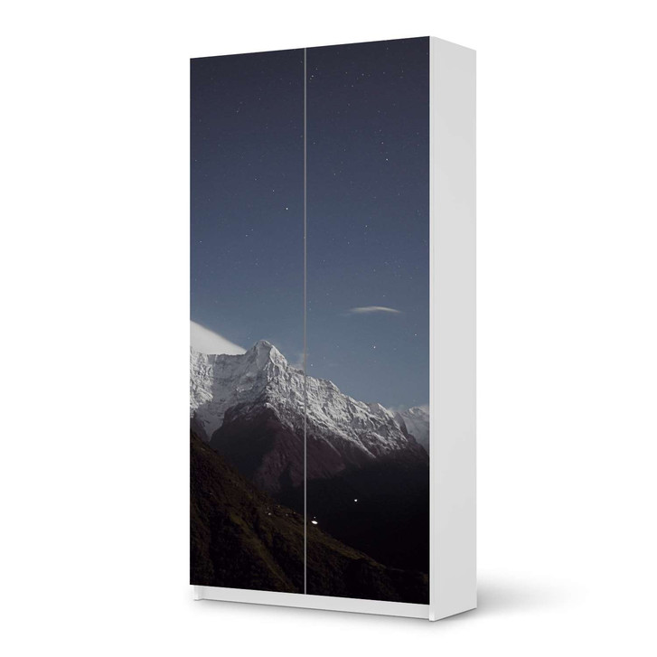 Klebefolie IKEA Pax Schrank 201cm Höhe - 2 Türen - Mountain Sky - CR109964