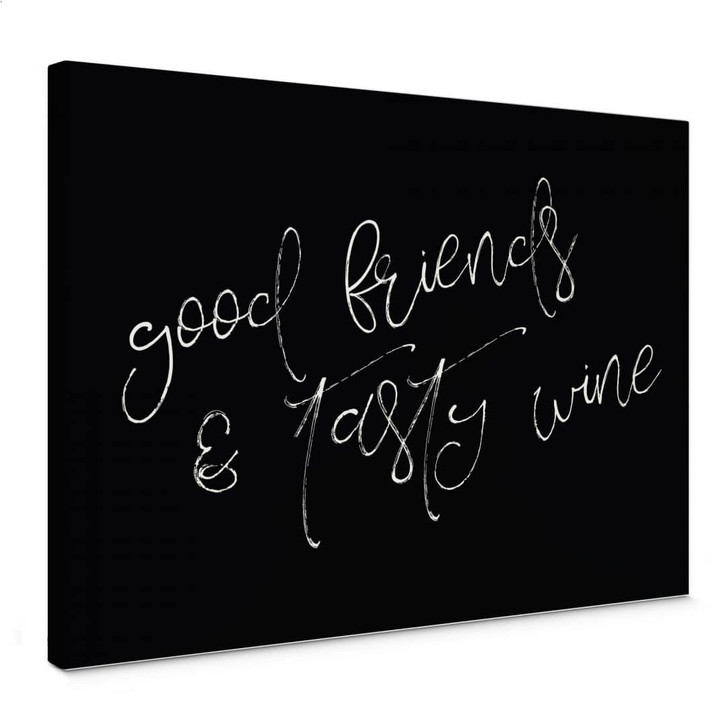 Leinwandbild Good friends & Tasty wine - WA364183