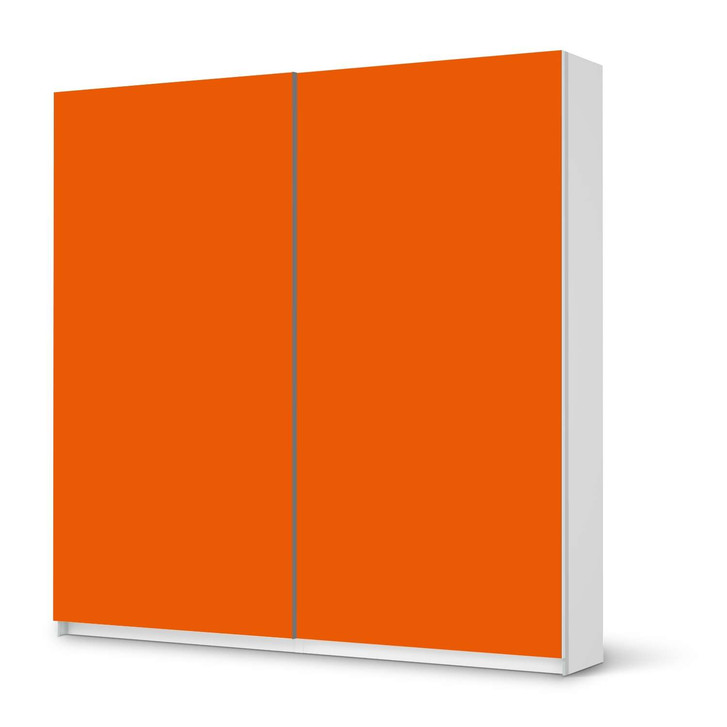 Möbel Klebefolie IKEA Pax Schrank 201cm Höhe - Schiebetür - Orange Dark - CR113887