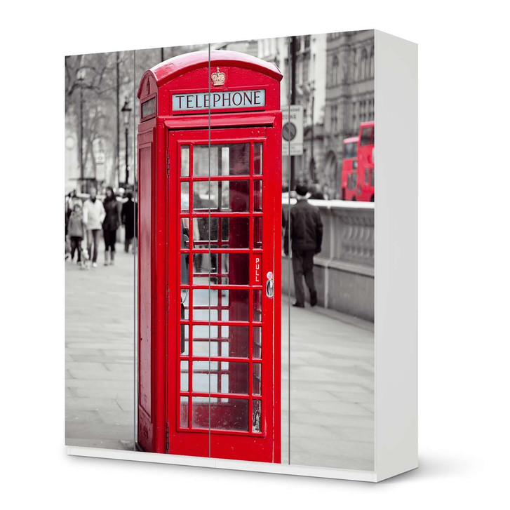 Möbelfolie IKEA Pax Schrank 236cm Höhe - 4 Türen - Phone Box - CR116910