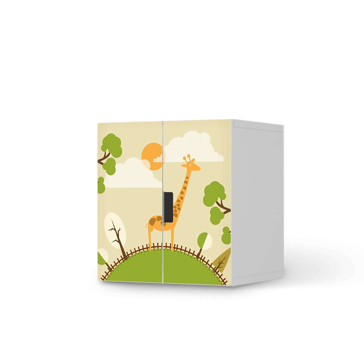 Möbelfolie IKEA Stuva / Malad Schrank - 2 kleine Türen - Mountain Giraffe - CR119014