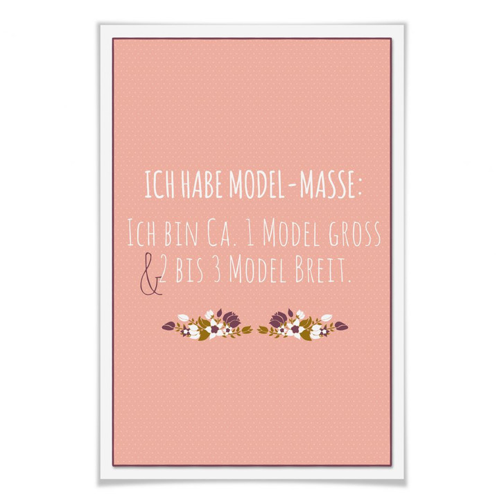Poster Ich habe Modelmasse... - WA161735