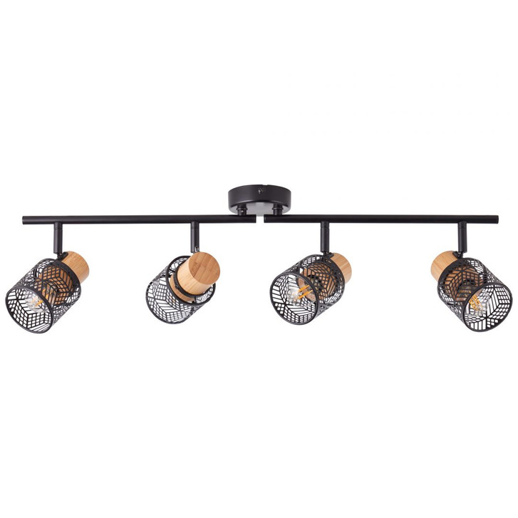 Spotrohr Moritz, braun, 19.8 x 75.5 cm, Bambus Deckenstrahler - WA438877