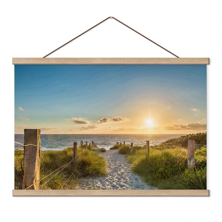 Stoffbild Sonnenuntergang an der Ostsee - WA512403