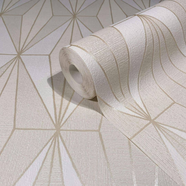 Vliestapete Grafisch Modern in Beige - WA483024