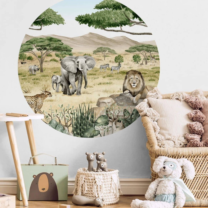 Wandtattoo Kikki Belle - Die Savanne - Rund - WA339920