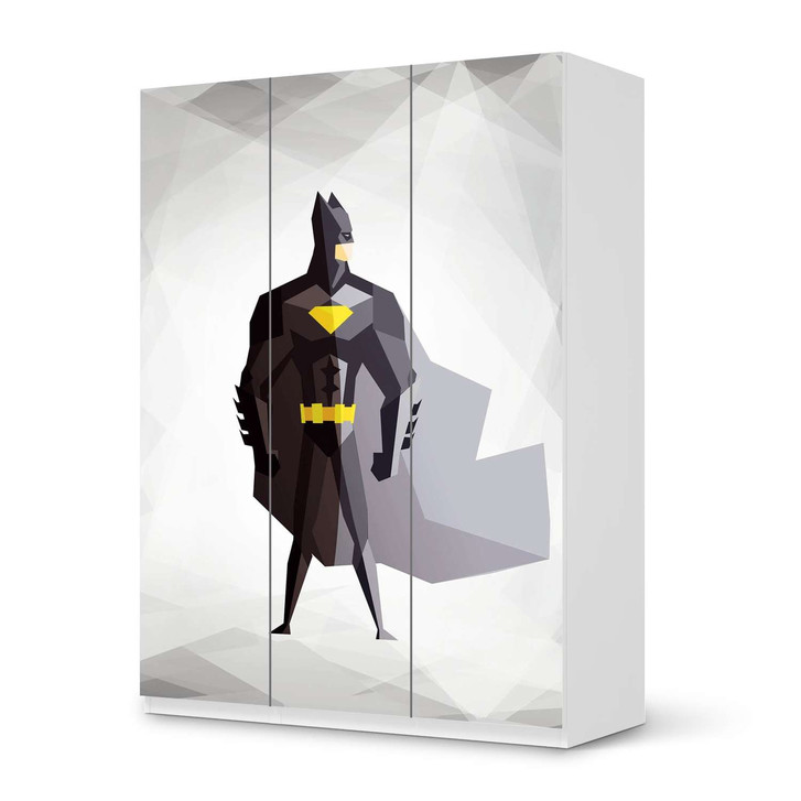 Folie IKEA Pax Schrank 201cm Höhe - 3 Türen - Mr. Black - CR105788
