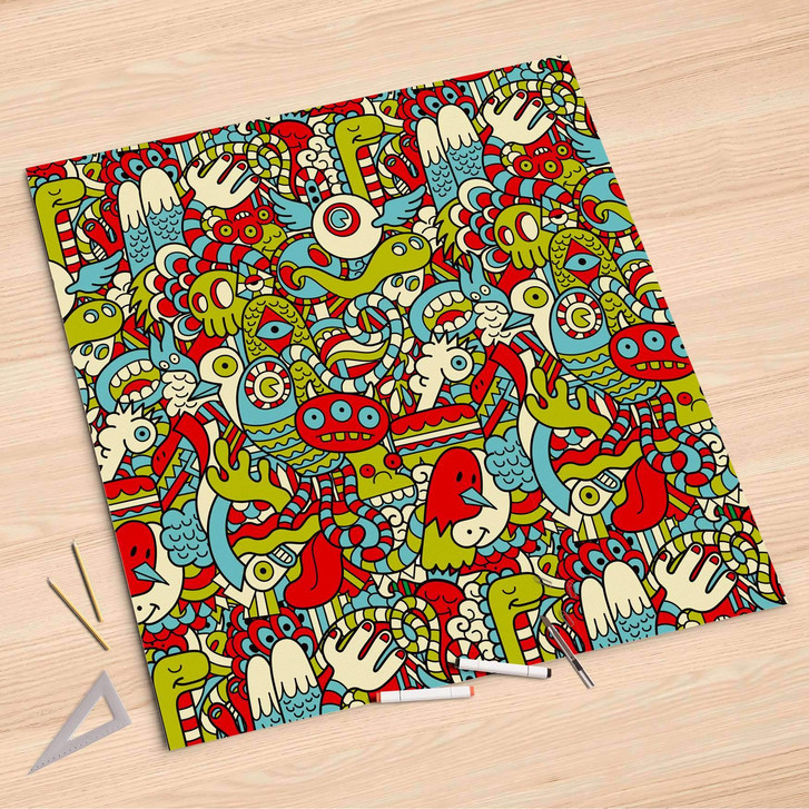 Folienbogen (90x90cm) - Monster Doodle - CR107612