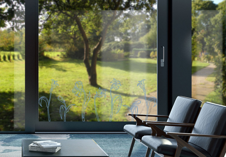 Glasdekor Jugendstil Narzissen - CG10373