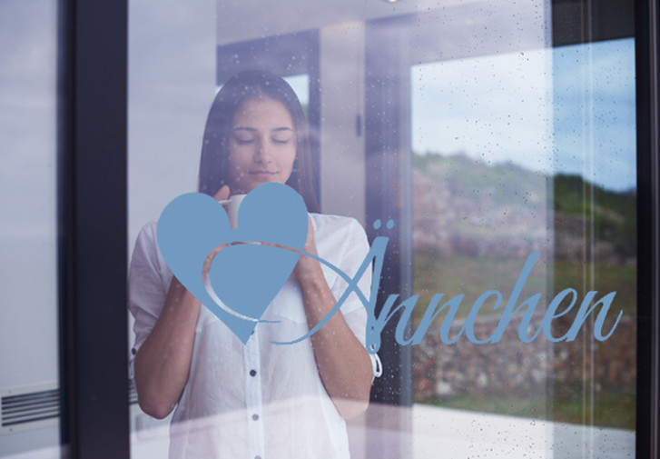 Glasdekor Wunschtext Initiale Ä - CG10556