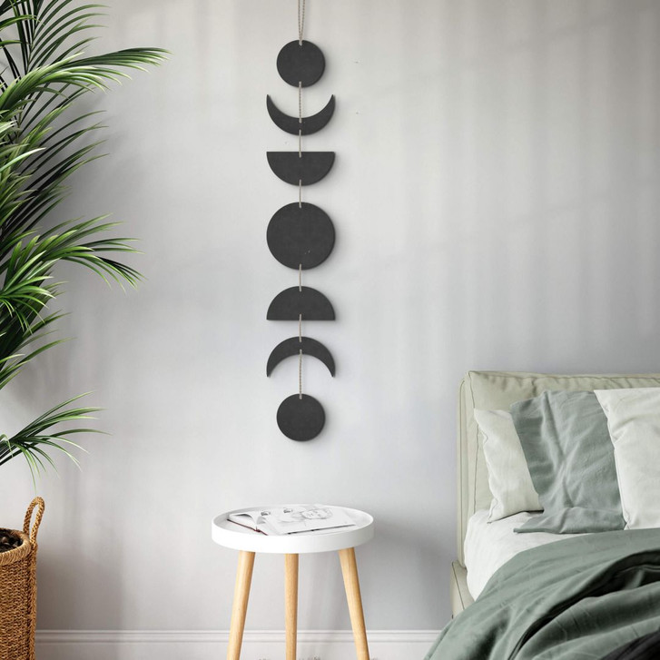 Holzdeko Mondphasen - MDF (7-teilig) - WA346557