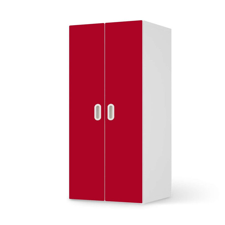 Möbelfolie IKEA Stuva / Fritids Schrank - 2 grosse Türen - Rot Dark - CR117876