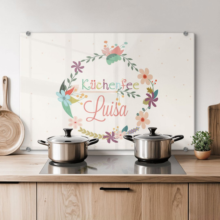 Spritzschutz Wunschtext & Wandbild - Küchenfee - WA293500