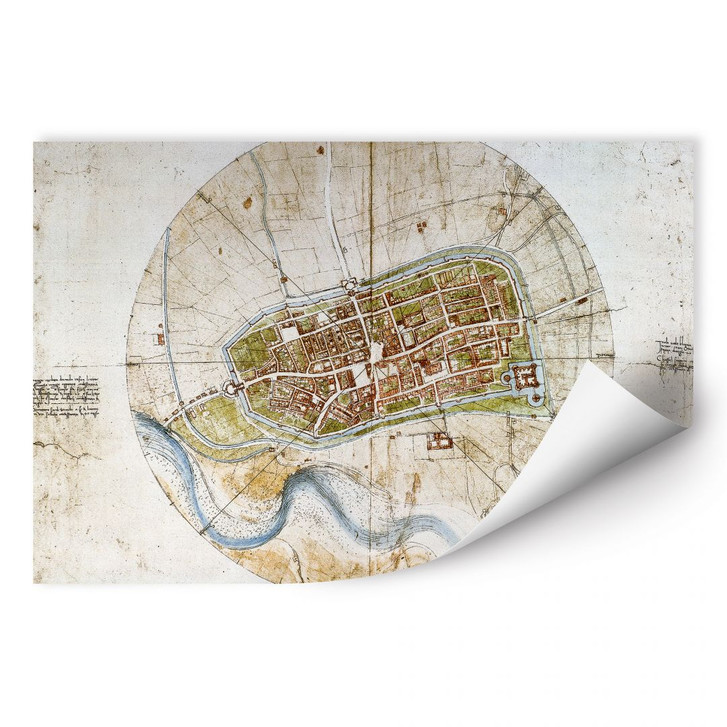 Wallprint Da Vinci - Stadtplan von Imola - WA182898