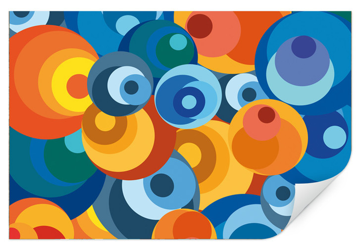 Wallprint Retro-Kreise 1970 - WA188409