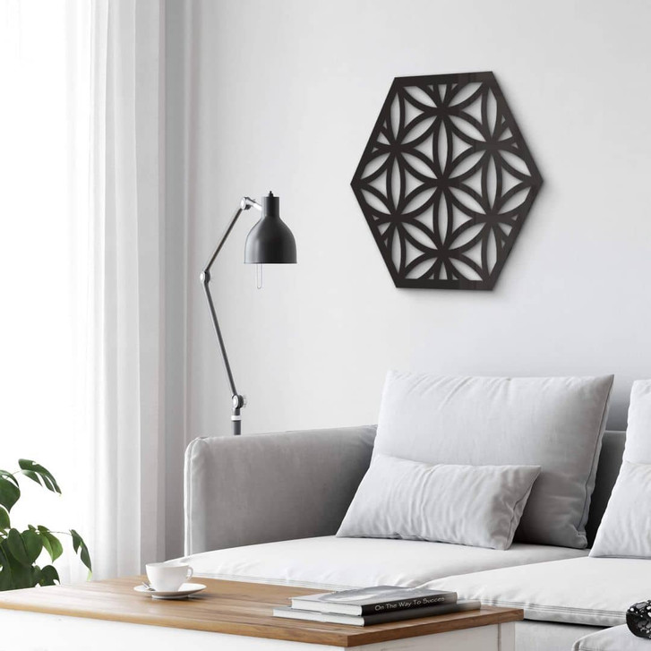 Acryldeko Hexagon Blume des Lebens - WA329986