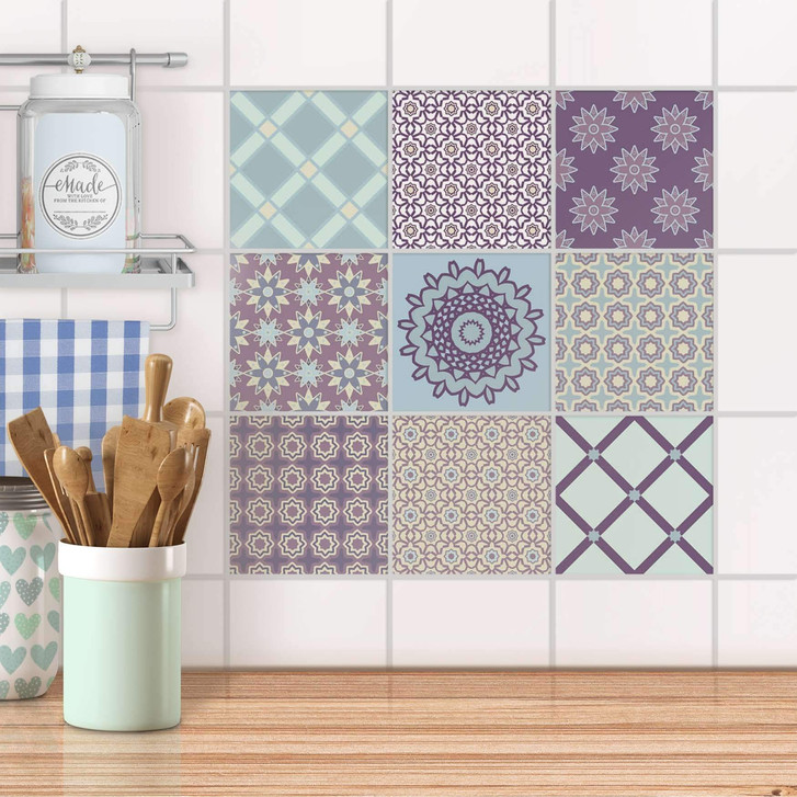 Fliesenaufkleber Set - Pastell Pattern - CR102361