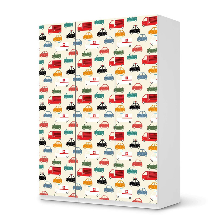 Folie IKEA Pax Schrank 201cm Höhe - 3 Türen - Cars - CR105751