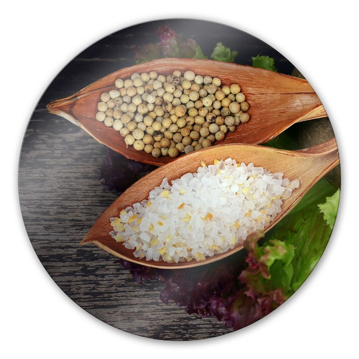 Glasbild Salt and Pepper - rund - WA127193