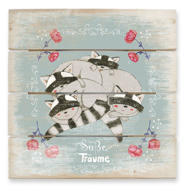 Holzbild Loske - Süsse Träume - 40 x 41.5 cm - WA132282