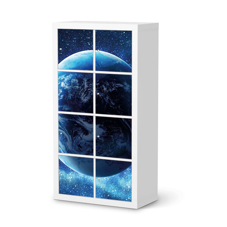 Klebefolie IKEA Expedit Regal 8 Türen - Planet Blue - CR111146