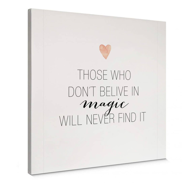 Leinwandbild Confetti & Cream - Believe in magic - Quadratisch - WA316766