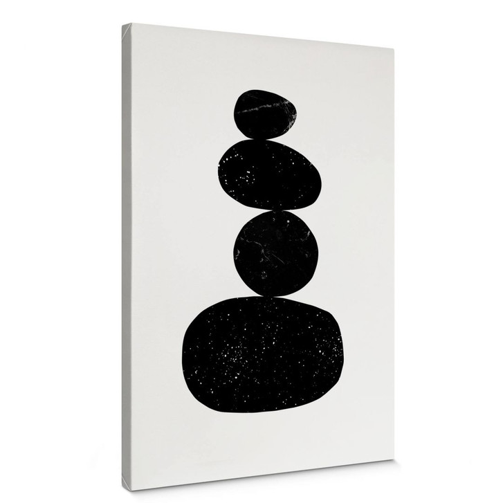 Leinwandbild Nouveauprints - Pebbles 3 black - WA371910