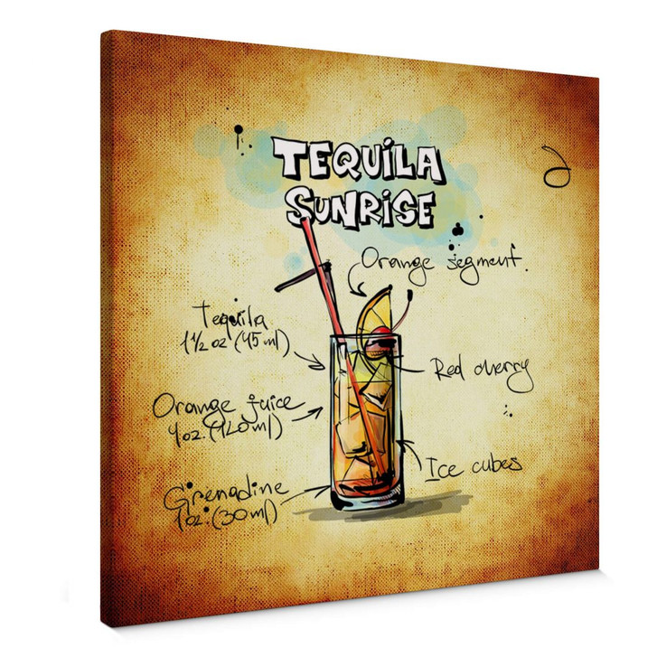 Leinwandbild Tequila Sunrise - Rezept - WA375806