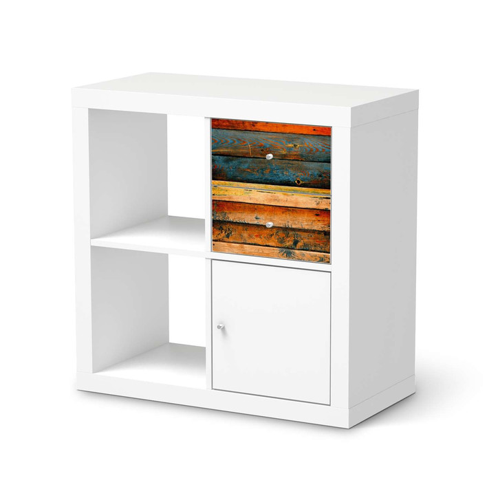 Möbelfolie IKEA Kallax Regal Schubladen - Wooden - CR115757