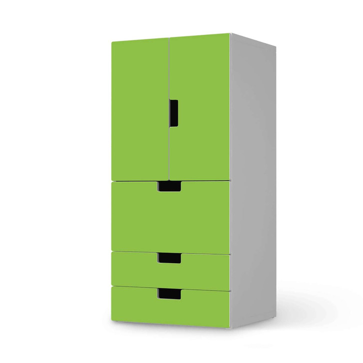 Möbelfolie IKEA Stuva / Malad - 3 Schubladen und 2 kleine Türen - Hellgrün Dark - CR117210