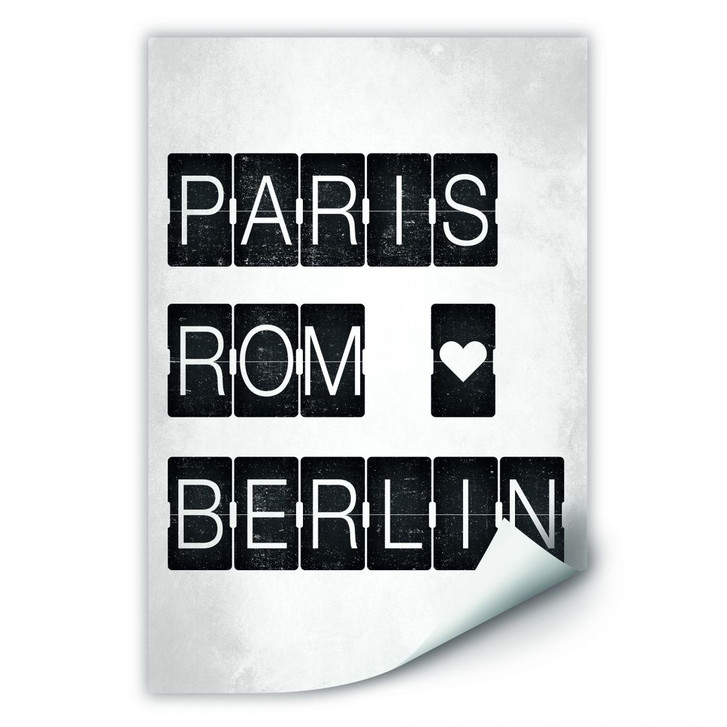 Wallprint Paris-Rom-Berlin - WA188032